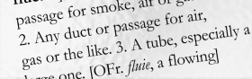 7. 現在清這個字的字源。 你發現「煙囪」（chimney）這個字來自希臘字「kaminos」，意指「火爐。」 如果這個字有用法上的注意事項或同義字或慣用語，也都要把它們弄清楚。 這樣就結束清「煙囪」這個字的過程了。